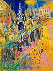 Leroy Neiman San Marco's Square painting